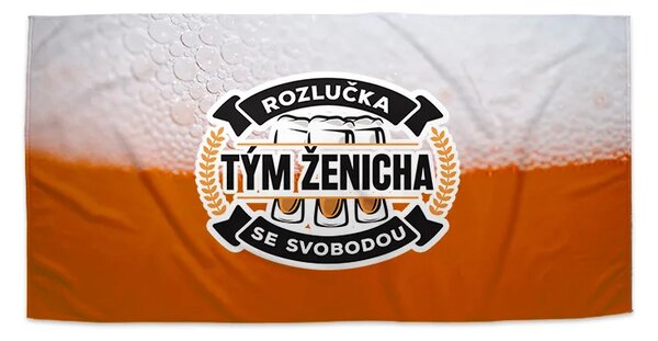 Sablio Ručník Rozlučka se svobodou tým ženicha - 30x50 cm