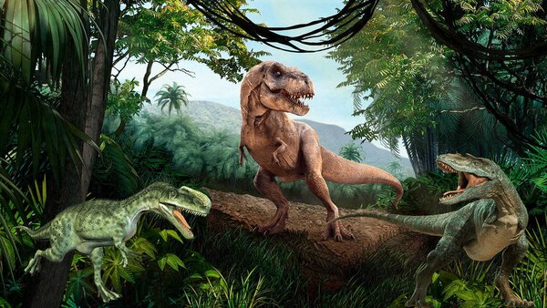 Fototapeta Dinosaurus v lese, Fototapety se zvířaty, Populární fototapety, u36756 - Tapeko.co.cz