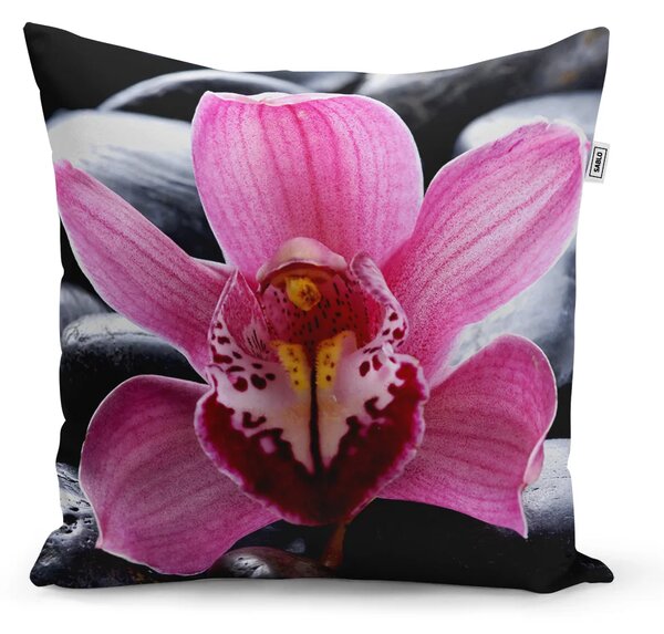 Sablio Polštář Růžová orchidea - 40x40 cm