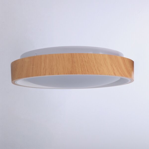 Brilagi - LED Stropní svítidlo FLOCO LED/24W/230V pr. 30 cm dřevo/bílá