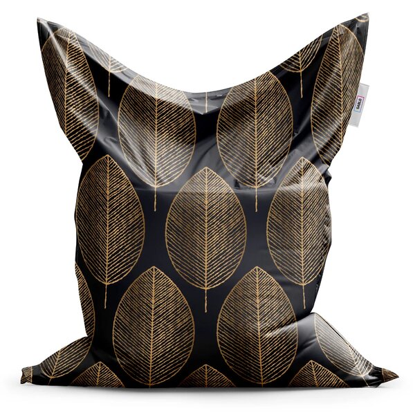Sablio Sedací vak Classic Zlaté listy - 150x100 cm