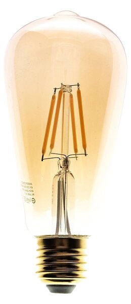 Dekorační LED žárovka E27 teplá 2700k 6w 700 lm jantarová