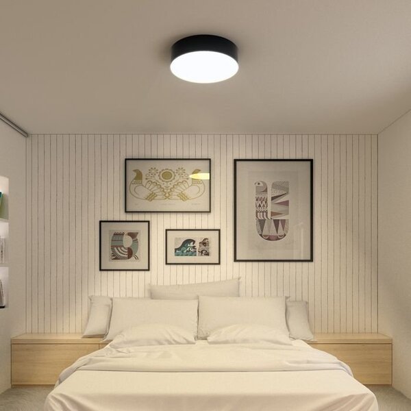 COIMBRA stropní černá 230V LED 24W 3000K (bez závěsné sady) - RED - DESIGN RENDL