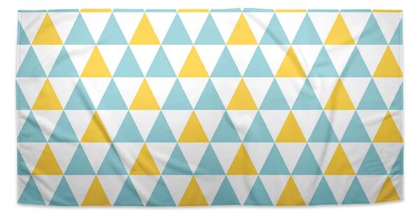 Sablio Ručník Dvoubarevné trojúhelníky - 30x50 cm