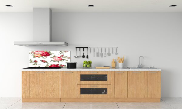 Skleněný panel do kuchyně Růže pksh-116349664