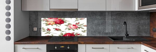 Skleněný panel do kuchyně Růže pksh-116349664