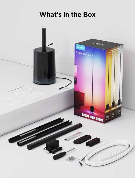 Govee - LED Stojací lampa Smart MATTER LED RGBICWW Wi-Fi + DO