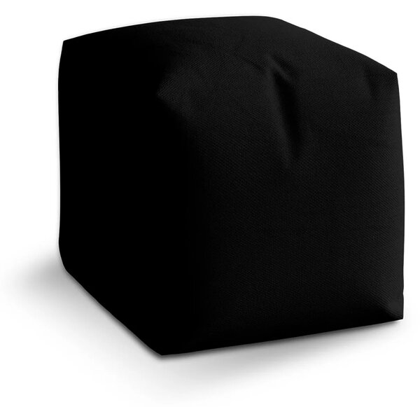 Sablio Taburet Cube Černá - 40x40x40 cm