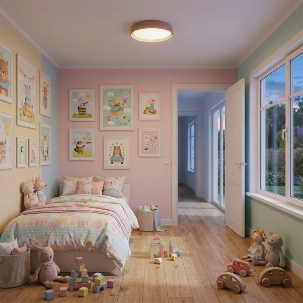 Brilagi - LED Stmívatelné stropní svítidlo LUCIA LED/48W/230V pr. 41 cm hnědá+DO