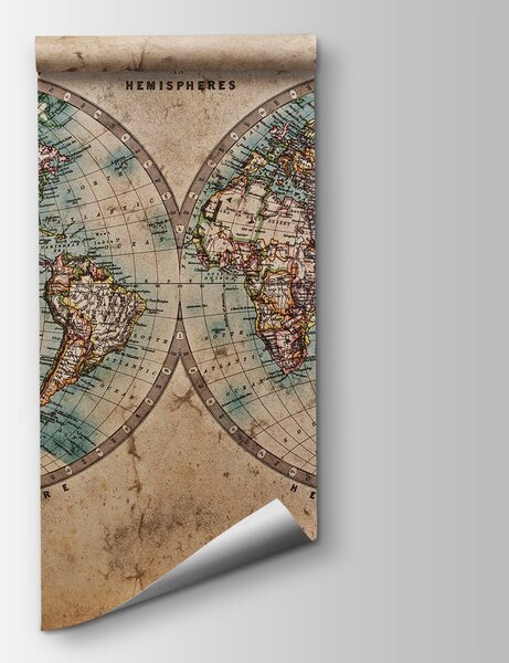 Fototapeta Mapa světa, Fototapeta s mapou světa, Populární fototapety, u37860 - Tapeko.co.cz