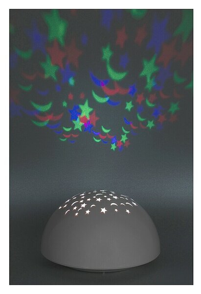 Rabalux dětská noční lampička s projektorem Lina LED 0,5W bílá RGB 1470