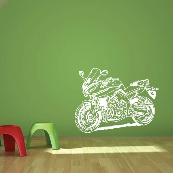 Sablio Samolepka na zeď: Motorka - 90x69 cm