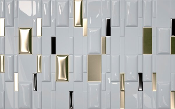 Fototapeta Třpytivé dlaždice v geometrickém uspořádání, 3D fototapety, Populární fototapety, u37986 - Tapeko.co.cz