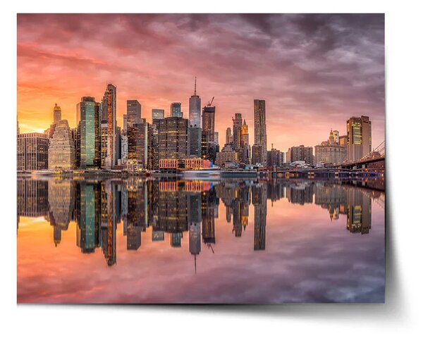Sablio Plakát New York Západ slunce - 60x40 cm