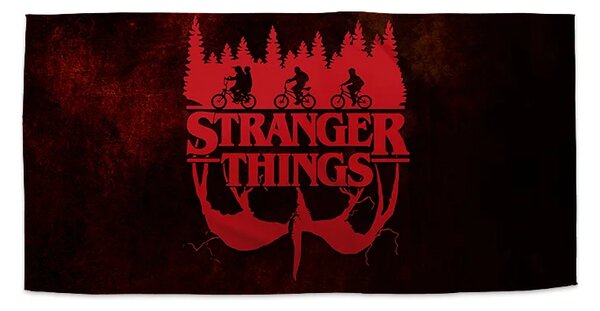 Sablio Ručník Stranger Things Red - 30x50 cm
