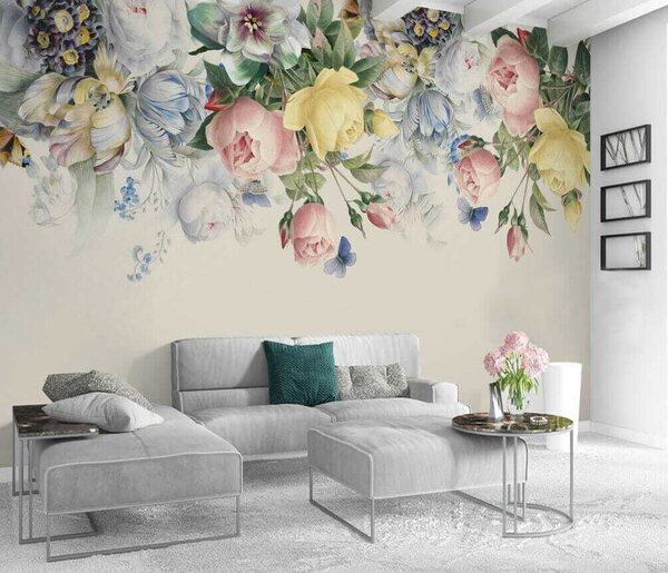 Fototapety Jemná květinová kytice, Fototapety květiny, u39845 : uwalls.cz