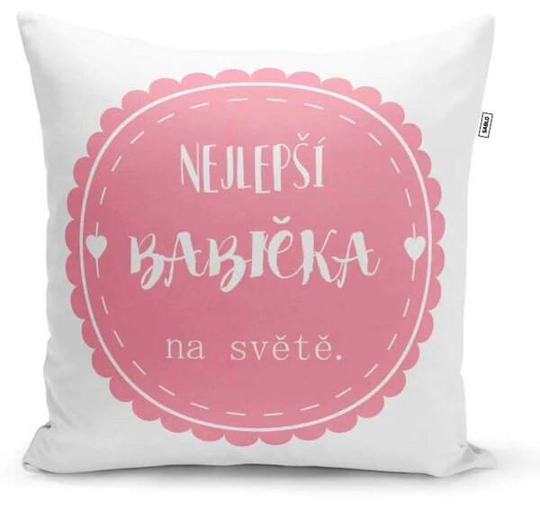 Sablio Polštář Nejlepší babička: 40x40 cm