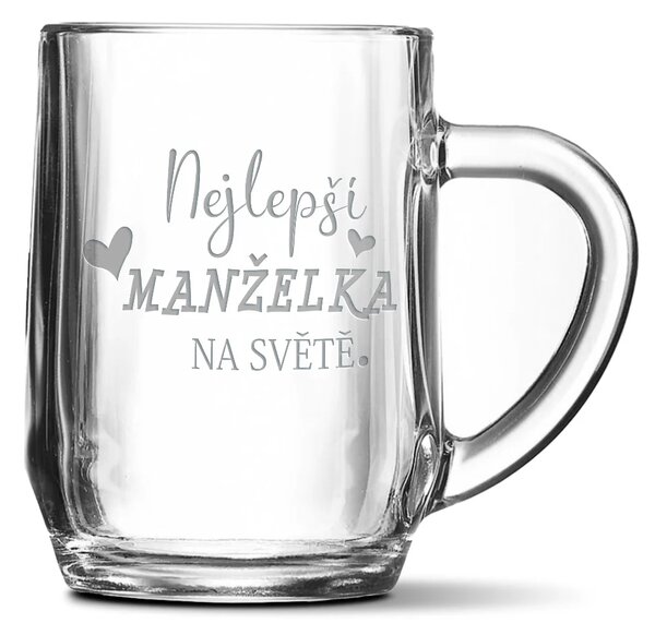 Sablio Půllitr Nejlepší manželka na světě: 0,5 l