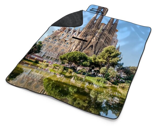 Sablio Plážová deka Barcelona Sagrada Familia: 200x140 cm
