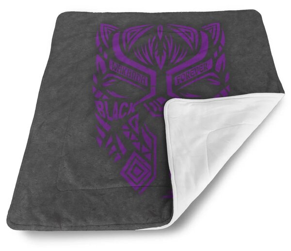 Sablio Deka pro miminko BLACK PANTHER wakanda forever Fialový - 80x100 cm