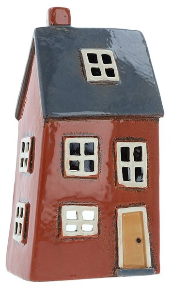 Keramický svícen Domek 23 cm