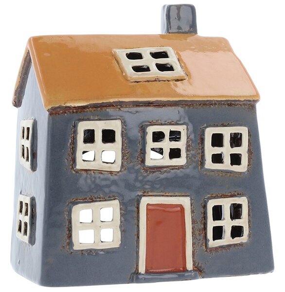 Keramický svícen Domek 14 cm