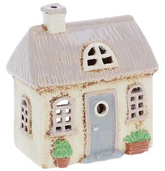 Keramický svícen Domek 14 cm