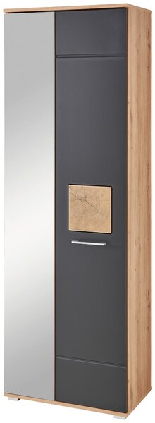 SKŘÍŇ NA ODĚV, černá, dub artisan, 65/195/38 cm Xora - Šatní skříně, Online Only