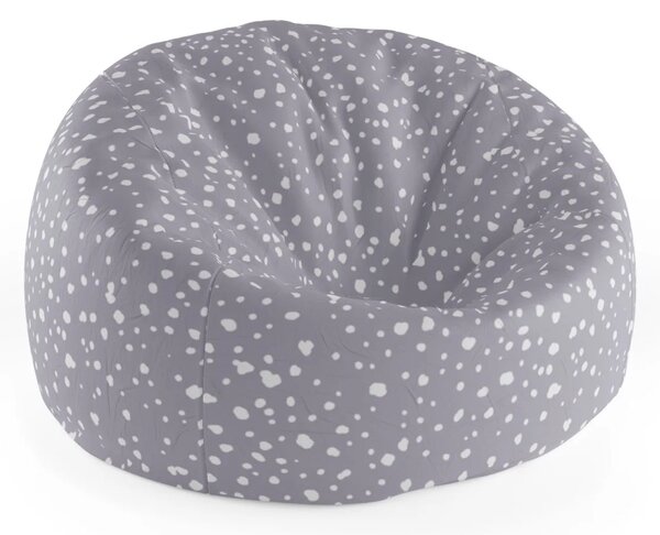Sablio Sedací vak Cocoon Bílé flíčky na fialové - 75 x 45 x 35 cm