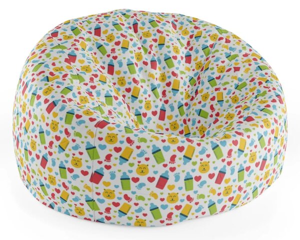 Sablio Sedací vak Cocoon Dětské obrázky - 75 x 45 x 35 cm