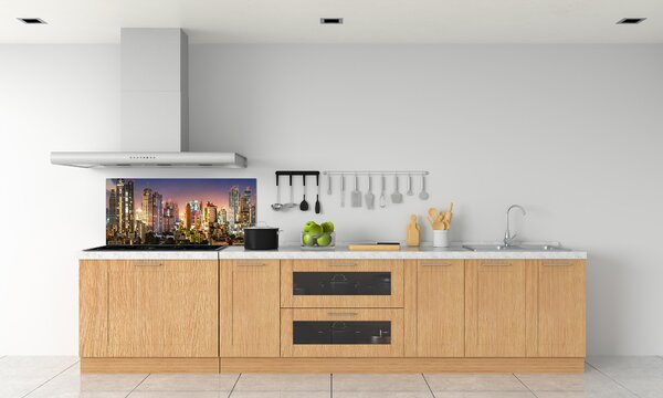Dekorační panel sklo Noční Bangkok pksh-117173387