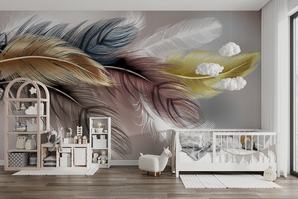 Fototapeta Skupina barevných per, Designové fototapety na zeď, Populární fototapety, u41008 - Tapeko.co.cz