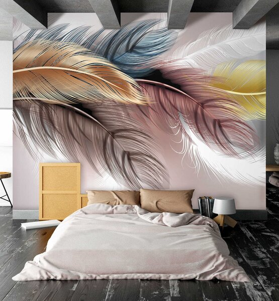Fototapeta Skupina barevných per, Designové fototapety na zeď, Populární fototapety, u41008 - Tapeko.co.cz