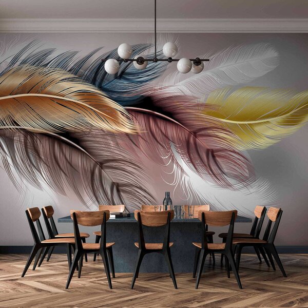 Fototapeta Skupina barevných per, Designové fototapety na zeď, Populární fototapety, u41008 - Tapeko.co.cz