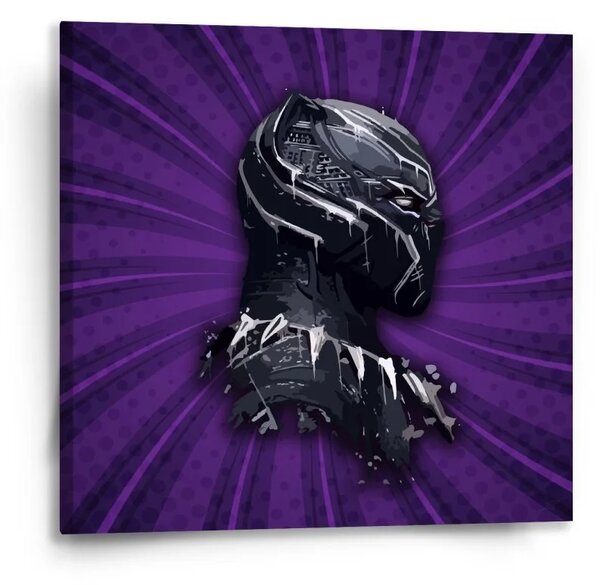 Sablio Obraz BLACK PANTHER z profilu Fialový - 50x50 cm