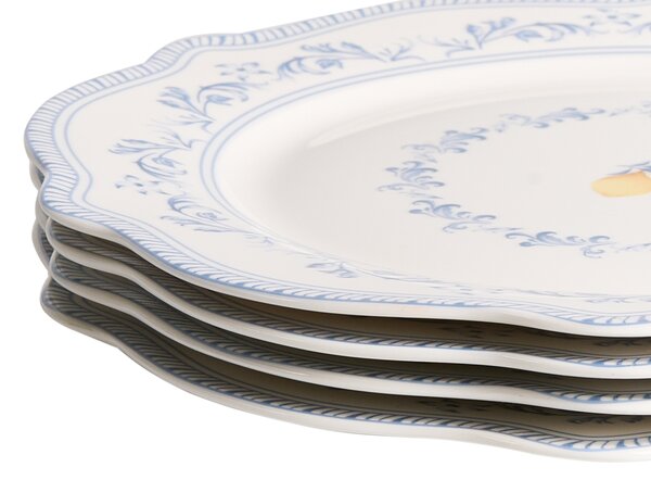 Sada 24 kusů nádobí LOVAGE Porcelán Bílá