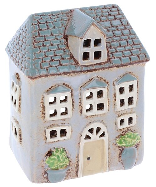 Keramický svícen Domek 17 cm