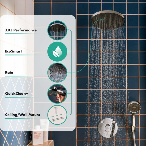 Hansgrohe Activera S hlavová sprcha 24x24 cm kulatý chrom 28056000