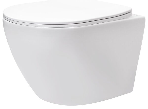 Závěsná Wc Misa Rea Carlo Lux Rimless Bílý s funkcí bidetu