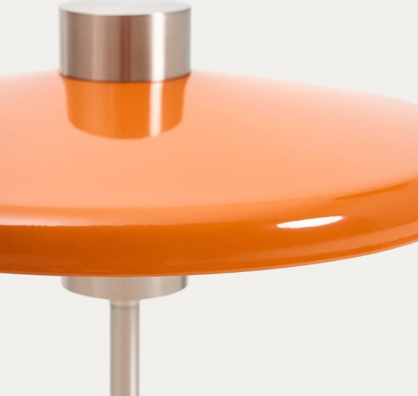 Kave Home Oranžová kovová stolní lampa Nuvira