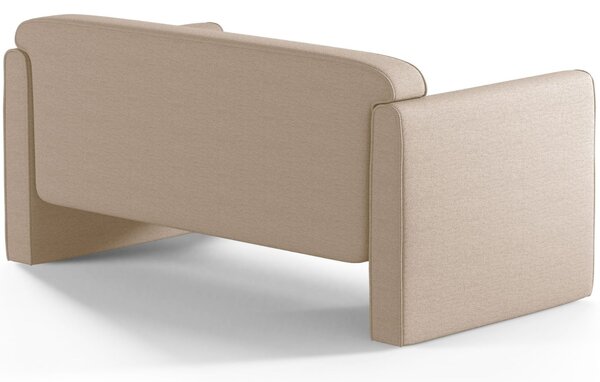 Micadoni Béžová dvoumístná pohovka Abby 140 cm