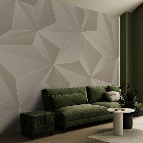 Fototapeta Elegantní geometrický vzor v jemných tónech, 3D fototapety, Populární fototapety, u42449 - Tapeko.co.cz