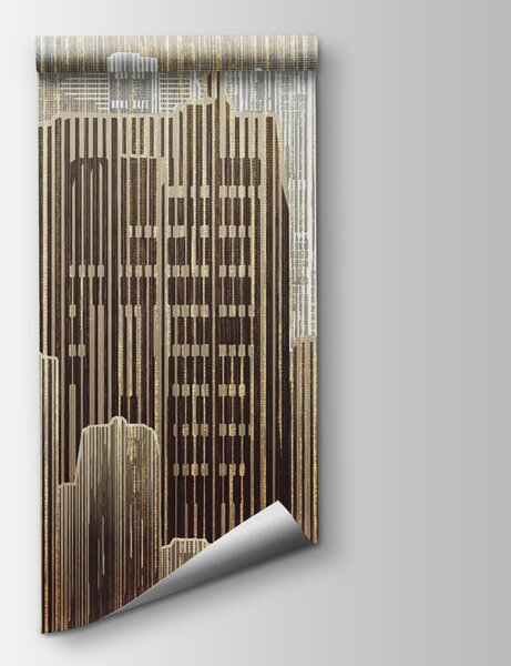 Fototapeta Panorama města s mnoha vysokými budovami, Geometrické 3D fototapety, Populární fototapety, u42742 - Tapeko.co.cz