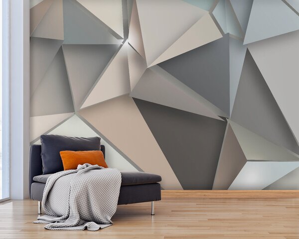 Fototapeta Abstraktní geometrické tvary v jemných barvách, Geometrické 3D fototapety, Populární fototapety, u42871 - Tapeko.co.cz