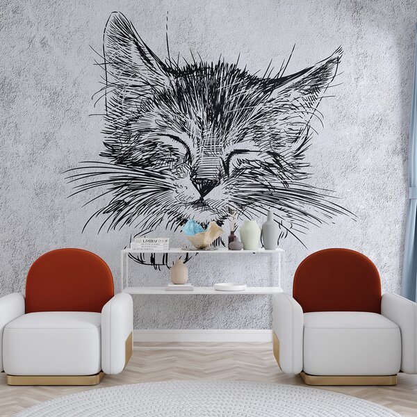 Fototapeta Kresba kočky, Designové fototapety na zeď, Populární fototapety, u43536 - Tapeko.co.cz