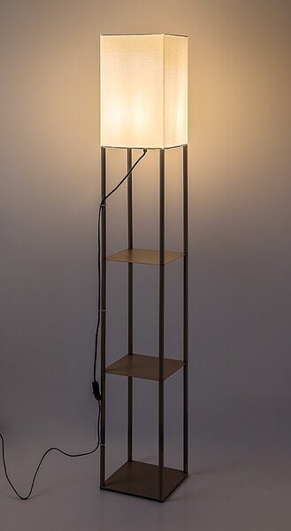 Rabalux 74192 stojací lampa Bronn E27 | s vypínačem | béžová