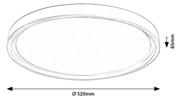 Rabalux 75087 LED přisazené stropní svítidlo Zerina | 54W integrovaný LED zdroj | 4000lm | 3000-6500K | bílá