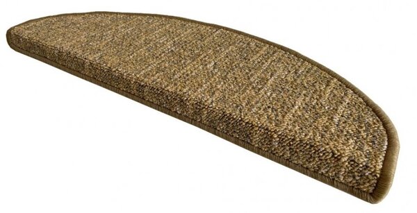 Vopi Nášlapy na schody Alassio zlatohnědé půlkruh, samolepící - 24x65 půlkruh (rozměr včetně ohybu)