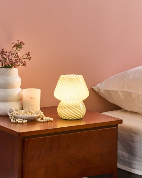 Stolní lampa LOBO Sklo Zelená