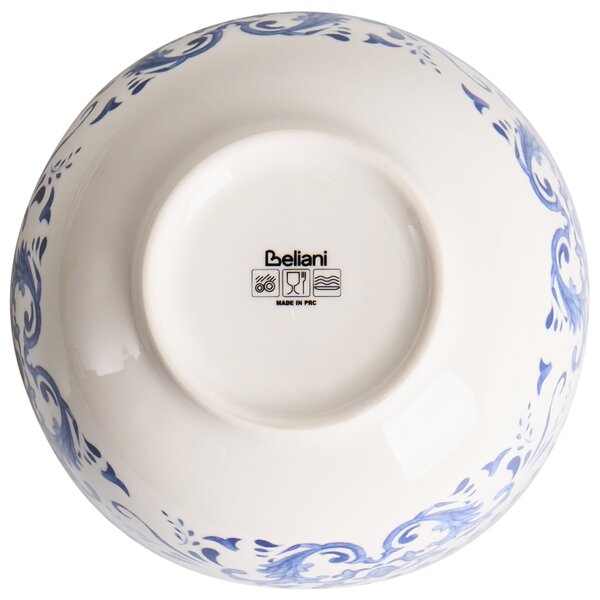Sada 24 kusů nádobí GALANGAL Porcelán Bílá/Modrá